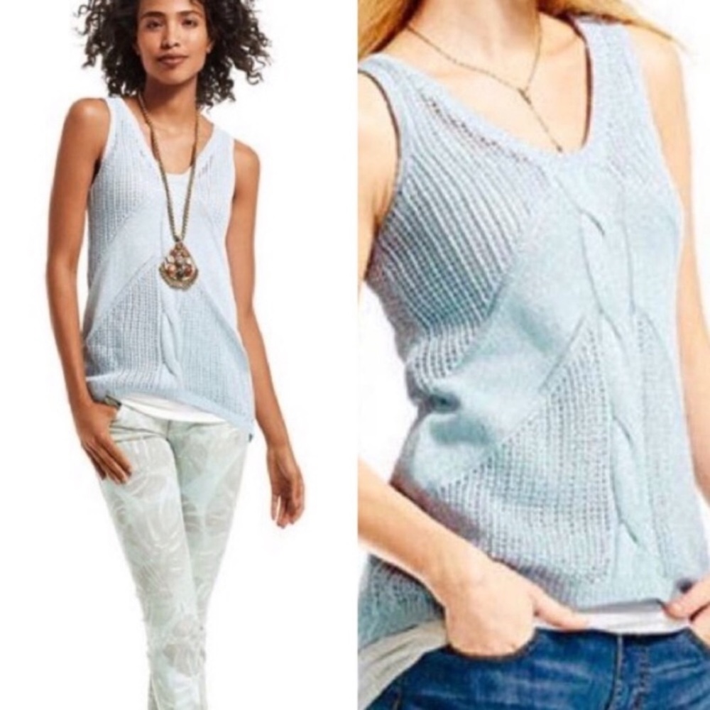 Cabi Sea Spray Sleeveless Sweater Vest S